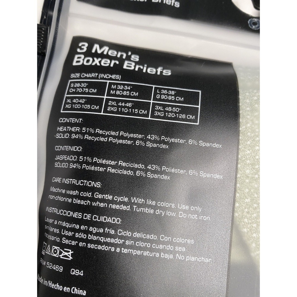 athletic works mens 3 pairs boxer briefs performance mesh size‎ small 28 30 - Picture 5 of 7